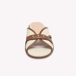 Sandales plates personnalisées en toile pour femmes, bout rond, décontractées, plage, été, extérieur, simples, <span class=keywords><strong>2026</strong></span> - Product Image 4