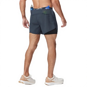 Pantalones Deportivos de Correr para <span class=keywords><strong>Hombre</strong></span> con Riñonera, de Doble Capa, Secado Rápido, 100% Nailon, para <span class=keywords><strong>Atletismo</strong></span> y Campo de Pruebas - Product Image 1