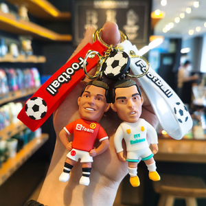 Nuevo Llavero de Silicona y Metal con Diseño de Anime de los Equipos de Fútbol Portugueses Real Madrid, Juventus y Manchester, Modelo MJ V-183, Duradero, para Llaves de Coche - Product Image 2