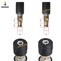 Adaptador de Manguera de Alta Presión SS, Conecta la Salida del Lavador de Autos M22-14MM con Conector de Tubería de Presión para Karch/Bosch/Nilfisk/Lavor