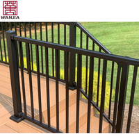 Balustrades en aluminium de jardin de villa personnalisées en usine mains courantes extérieures pour escaliers