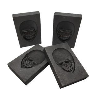 Tùy chỉnh độ tinh khiết cao isostatic <span class=keywords><strong>Graphite</strong></span> đúc khuôn cho luyện kim bạc và vàng phôi - Product Image 1