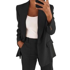 Neuer Damen Freizeit-<span class=keywords><strong>Blazer</strong></span> Einreihiger Mantel mit Reverskragen Modischer Oberteil Langarm Frühling Herbst Schlanker <span class=keywords><strong>Blazer</strong></span> - Product Image 3