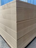 Panneau MDF haute densité 1220x2440mm personnalisé Panneau en bois HDF 12mm 16mm épaisseur feuille MDF ordinaire pour hôtel utilisation personnalisée