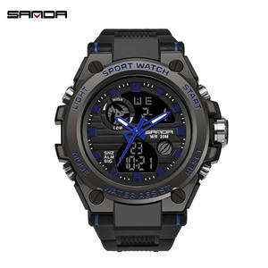 SANDA 739 <span class=keywords><strong>Montre</strong></span> Digitale <span class=keywords><strong>Homme</strong></span> Style <span class=keywords><strong>G</strong></span> Antichoc <span class=keywords><strong>Montre</strong></span> de Sport Décontractée Électronique Étanche Mode Reloj pour Hommes - Product Image 4