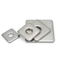 China Manufacturer DIN Plain SUS304 Square Flat Washer Custom Size Plate Shim Washer Bulk Supply Steel Structure Fastener