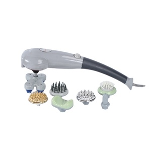 <span class=keywords><strong>Brookstone</strong></span> ที่นวดคู่แบบพกพาเครื่องนวดโลหะแบบโค้งงอหัว7หัวสีชมพู ma886 - Product Image 1