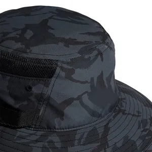Plain Polyester wasserdicht Outdoor Tactical Bucket Hat, benutzer definierte Männer Camo Boonie Hut mit verstellbarem Seil