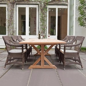 Sillas de Jardín, Sillón de Exterior, Ratán Marrón Tejido Antideslizante, Sillas de Ratán Elegantes, Poltrona para Cafetería y Bodega - Product Image 2