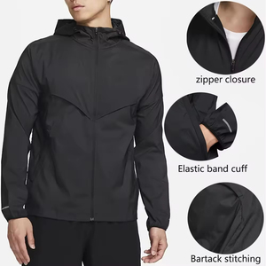 Custom Windbreaker Waterproof <strong>Jacket</strong> <strong>Summer</strong> Thin Outdoor Casual Running Hooded OEM Wholesale <strong>Mens</strong> <strong>Jackets</strong> - Product Image 3