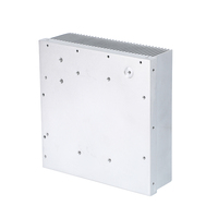 Radiateur de haute qualité en profilé L6063-T5, dissipateur thermique personnalisé, usinage CNC, soudage, anodisation, sablage, gris argenté, revêtement en aluminium