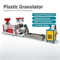 Machine de granulation plastique à haut rendement pour la ligne de recyclage et de pelletisation des déchets plastiques PP PE HDPE LDPE