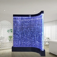 Vente d'usine : Mur de bulles d'eau LED RGB, thème vie marine, design moderne, séparateur de pièce, panneau transparent en acrylique courbé