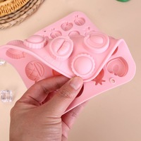Moule en silicone à 14 cavités pour divers fruits, idéal pour la décoration de gâteaux et les créations DIY, moules à chocolat