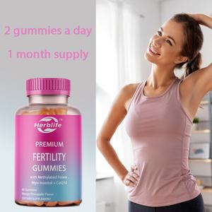 Gomitas de Fertilidad OEM/ODM para Mujeres, Sabor Piña y Mango, Mioinositol, CoQ10, Folato, Zinc, Vitamina D, Suplemento de Vitamina B6 y B12 - Product Image 4