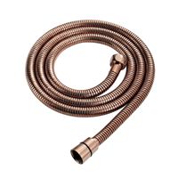Tuyau de douche flexible en acier inoxydable de 59 pouces en or rose pour robinets de bain et de douche