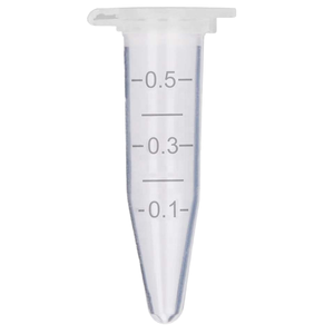 Tube de microcentrifugation en PP de 0,5 ml, tube de stockage d'échantillons de laboratoire en plastique gradué - Product Image 1