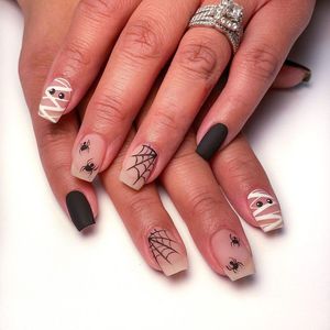 <span class=keywords><strong>Uñas</strong></span> postizas <span class=keywords><strong>de</strong></span> diseño 3D <span class=keywords><strong>de</strong></span> cubierta completa acrílica <span class=keywords><strong>de</strong></span> tela <span class=keywords><strong>de</strong></span> araña <span class=keywords><strong>de</strong></span> calabaza fantasma gótico <span class=keywords><strong>de</strong></span> <span class=keywords><strong>Halloween</strong></span> para uso <span class=keywords><strong>de</strong></span> dedos - Product Image 6