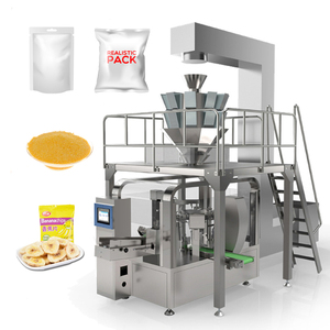 Máquina automática de envasado de alimentos secos para mascotas con cremallera vertical, para snacks, patatas fritas, cacahuetes, queso, palomitas de maíz y granulados. - Product Image 1
