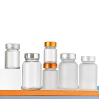 30ml 50ml 60ml 80ml 100ml 120ml 150ml 180ml Cam Kapsül Şişesi Sağlık Takviyesi Tablet İlaç Cam Şişesi