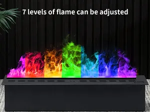 Cheminée électrique décorative à lumière Led effet flamme cheminées à eau 3d décoratives modernes de haute qualité