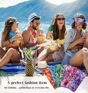 Foulard carré en paisley personnalisé avec logo, 22*22 pouces, respirant, imprimé tie-dye, <span class=keywords><strong>bandana</strong></span> en coton pour femmes et hommes - Product Image 6