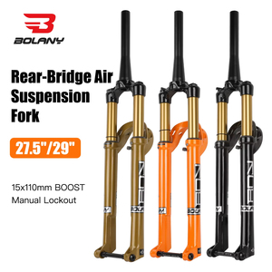 Bolany Nĩa khí nén leo núi 27.5/29 inch 120mm Phuộc Leo Núi Du lịch Phuộc xe đạp tăng cường 15x110mm Thiết kế siêu nhẹ hợp kim magiê - Product Image 2