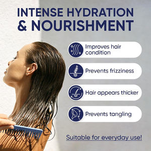 Après-shampoing protéiné fortifiant Q8 Nutri-Fresh pour femmes et hommes, soin capillaire pour cheveux fins, fragiles et abîmés, booste la brillance et le volume - Product Image 2