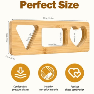 Bamboo Rice Ball Mold Heart Rectangle <b>Triangle</b> Shape For Sushi Onigiri Making DIY Kitchen Tool Natural <b>Wood</b> Color - Product Image 4