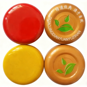 बीपा मुक्त पर्यावरण के अनुकूल 58 मिमी 63 मिमी 70 मिमी टिनप्लेट धातु मोच ऑफ वाइन की बोतलों और कैनिंग जार के लिए लुग कैप - Product Image 2