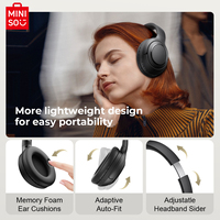 Headset Nirkabel Miniso G50 Bluetooth 5.4 dengan Peredam Kebisingan ENC, Panggilan HD & Fitur yang Dapat Disesuaikan, Daya Tahan Super Lama, Desain Longgar
