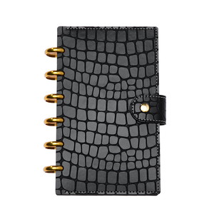 Libro de colección de portatarjetas con bolsillos de PP transparentes con estampado de cocodrilo para suministros escolares y de oficina - Product Image 1