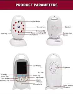 ZYSY LCD 2-weg communicatiebewaking Nachtzicht Digitale video Baby slaapliedjes Audiocamera <span class=keywords><strong>VB601</strong></span> 2 inch Smart - Product Image 3