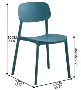 Venta Directa de Fábrica de Sillas de Comedor de Plástico Apilables para Interiores y Exteriores, Resistentes al Agua, con Capacidad de Carga de 150 kg, para Restaurantes - Product Image 3