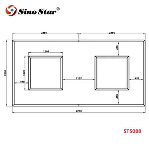 ST5088  Lumière LED linéaire standard Sino Star pour les ateliers <span class=keywords><strong>de</strong></span> réparation et <span class=keywords><strong>de</strong></span> détail automobile et les garages - Product Image 2
