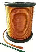 Alambre Litz de Alta Frecuencia 100/0.1mm 250/38AWG, Alambre de Cobre Esmaltado para Bobinado de Transformadores con Recubrimiento de Película de PI