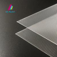 Feuilles acryliques LED en PMMA sur mesure, feuille acrylique diffuseur de lumière pour boîte à lumière