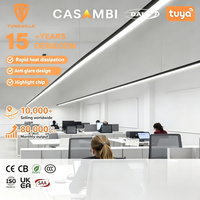 Suspension linéaire LED UGR<19 à CRI élevé pour hôpital, dimmable 0-10V Triac, en aluminium 6063 T5, vente en gros usine