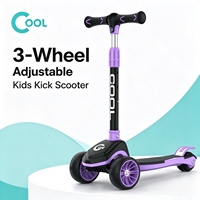 Trottinette pliable à 3 roues pour enfants, hauteur réglable sur 3 niveaux, légère avec roulements ABEC-7, pour enfants de 3 à 8 ans, jouet pour enfant