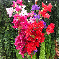EG-G878 Vente en gros Décoration d'intérieur Fleurs de prune triangulaires en soie Bougainvilliers artificiels Fête des mères Noël Halloween Nouvel An