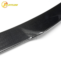Spoiler de pare-chocs en fibre de carbone sèche pour Alfa Romeo Giulia Quadrifoglio Verde, style spoiler arrière, lèvre de coffre, finition noir brillant