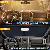 Professionnel Pulato argent 190T matériel réfléchissant camion avant pare-brise pare-soleil pochette de rangement pliable Protection UV couverture