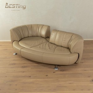Sofá <span class=keywords><strong>deslizante</strong></span> de 360 ° con espuma viscoelástica-Diseño moderno de cuero de Napa, sofá multifuncional para sala de estar, dormitorio, Oficina - Product Image 5
