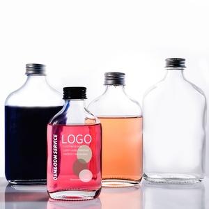 ขว<span class=keywords><strong>ด</strong></span>เครื่องดื่มแก้วใสทรงสี่เหลี่ยมแบนขนา<span class=keywords><strong>ด</strong></span>100มล. 250มล. <span class=keywords><strong>ส</strong></span>ำหรับดื่มทั่วโลกน้ำผลไม้นม<span class=keywords><strong>ชา</strong></span>ชงเย็นกาแฟปั่นพร้อมฝาเกลียว - Product Image 5