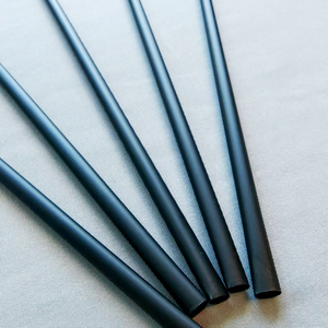 Biodegradabile realizzazione <span class=keywords><strong>9mm</strong></span> colorato 200mm cuore decorazioni plastica cambiamento lungo tubo di paglia per bevande che cambiano colore - Product Image 4