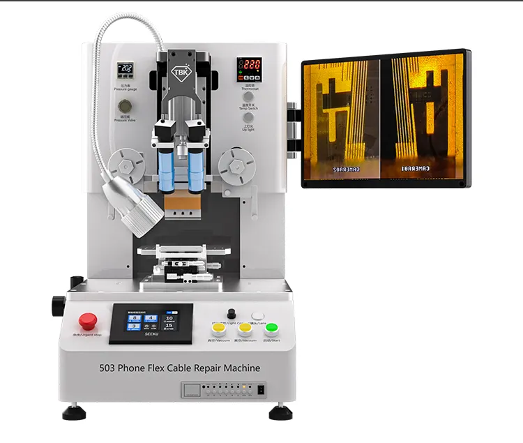 LCD 수리 녹색 플렉스 케이블 휴대 전화 탭 COF COP ACF 일정한 온도 프레스 용 TBK 503 플렉스 본딩 머신