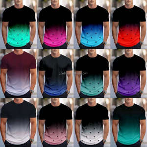 专业制造商最畅销男士夏季休闲个性t恤100% 有机棉特色有趣卡通 - Product Image 2