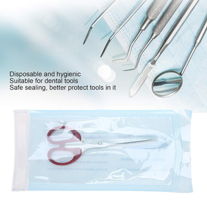 Sacchetti per Sterilizzazione a Vapore <span class=keywords><strong>Autoclave</strong></span> OTS di Alta Qualità (Auto-sigillanti) 70x260mm per Studi Dentistici, Carta di Grado Medico CPP/PET Film - Product Image 2