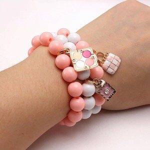 Pastel Color <b>Beaded</b> <b>Bracelet</b> with Handbag Perfume Bottle Charms <b>Bracelet</b> for Girls 2026 Hot Selling - Product Image 2