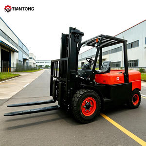 Forklift Diesel 2 Ton Sit-Down 4 Roda, Pengiriman Gratis, Garansi 1 Tahun, Bersertifikat CE untuk Penanganan Logistik Gudang dan Pabrik - Product Image 3